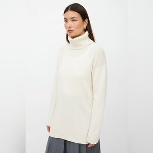 Prada Cream Wool-Cashmere Knit Turtleneck – IT 48
